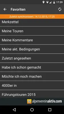 alpenverein android App screenshot 3